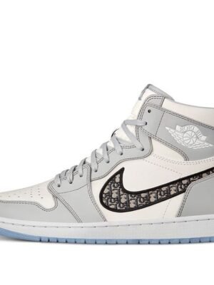 Dior x Air Jordan 1 High OG ‘White Wolf  Grey’