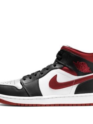 Air Jordan 1 Mid ‘Black White Gym Red’
