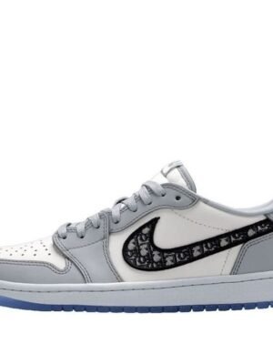 Air Jordan 1 Low x Dior ‘White Grey’