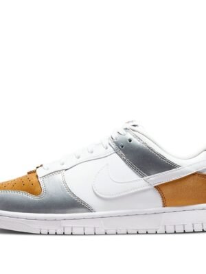 Nike Dunk Low SE ‘Silver Gold Metallic’