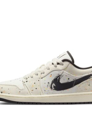 Air Jordan 1 Low ‘Brushstroke Swoosh – Paint Splatter’