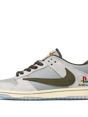 Nike x Travis Scott x PlayStation Dunk Low ‘Grey White’